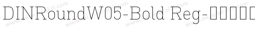DINRoundW05-Bold Reg字体转换
